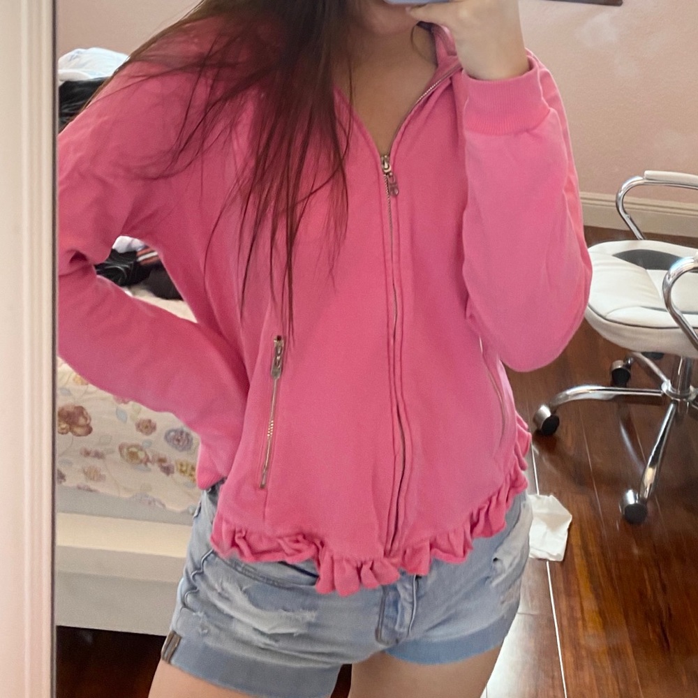 bebe pink rhinestone jacket